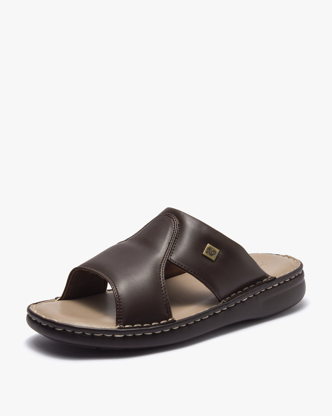 نعال طبي خياطة يدوية (بني&بيج)