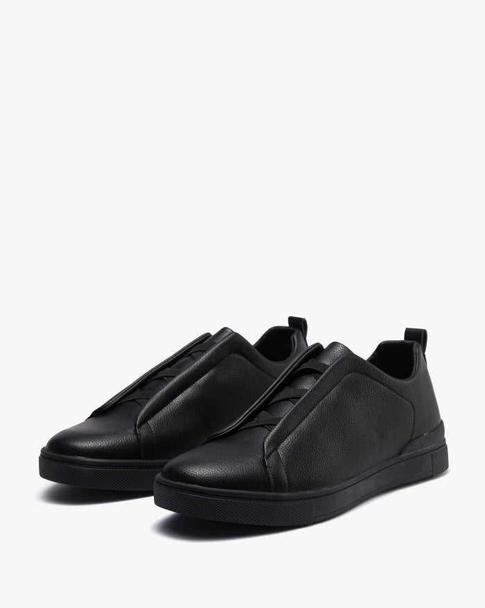 حذاء كاجوال رجالي جلد فاخر(أسود)