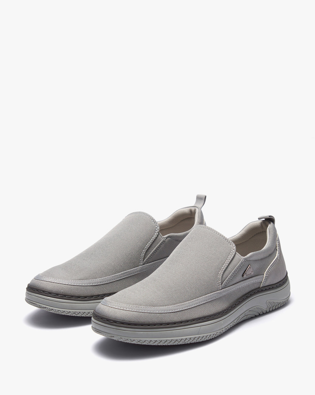 حذاء كاجوال رجالي سليب أون (رصاصي)