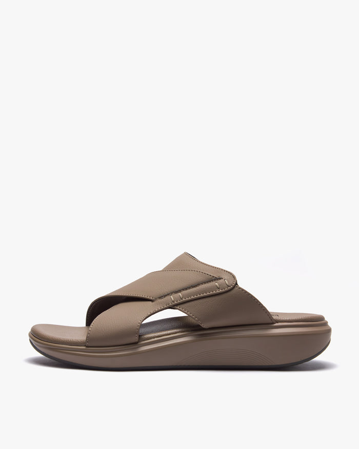 نعال مريح بتصميم متقاطع (بيج)