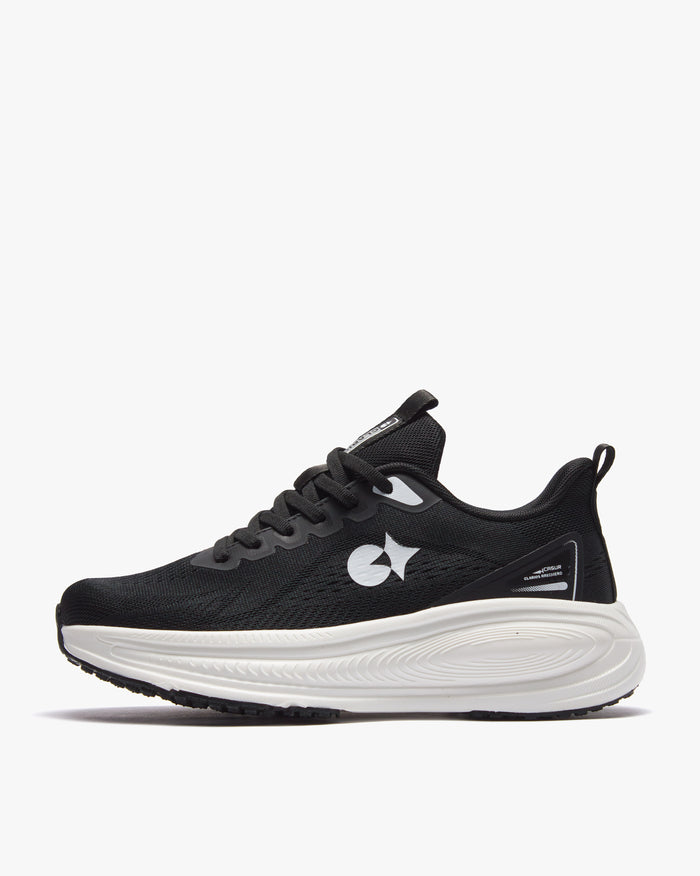 حذاء الأداء الرياضي المتكامل (أسود&أبيض)