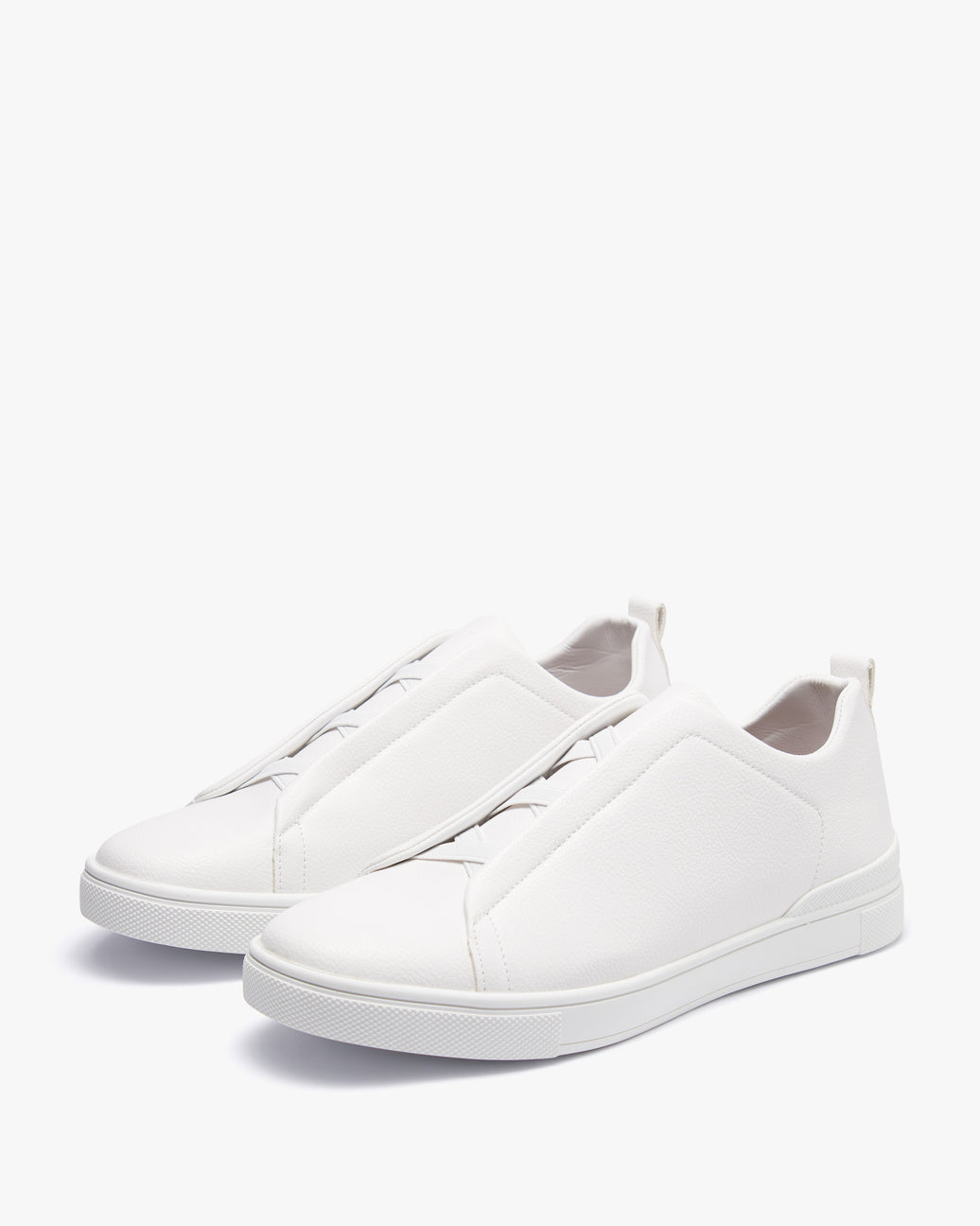 حذاء كاجوال رجالي جلد فاخر (أبيض)