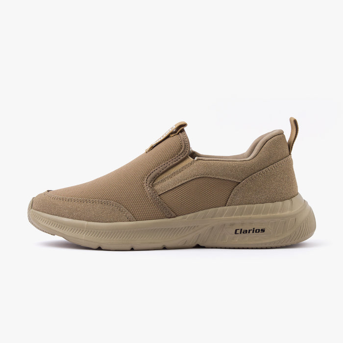 حذاء رياضي رجالي سهل الارتداء (بيج)