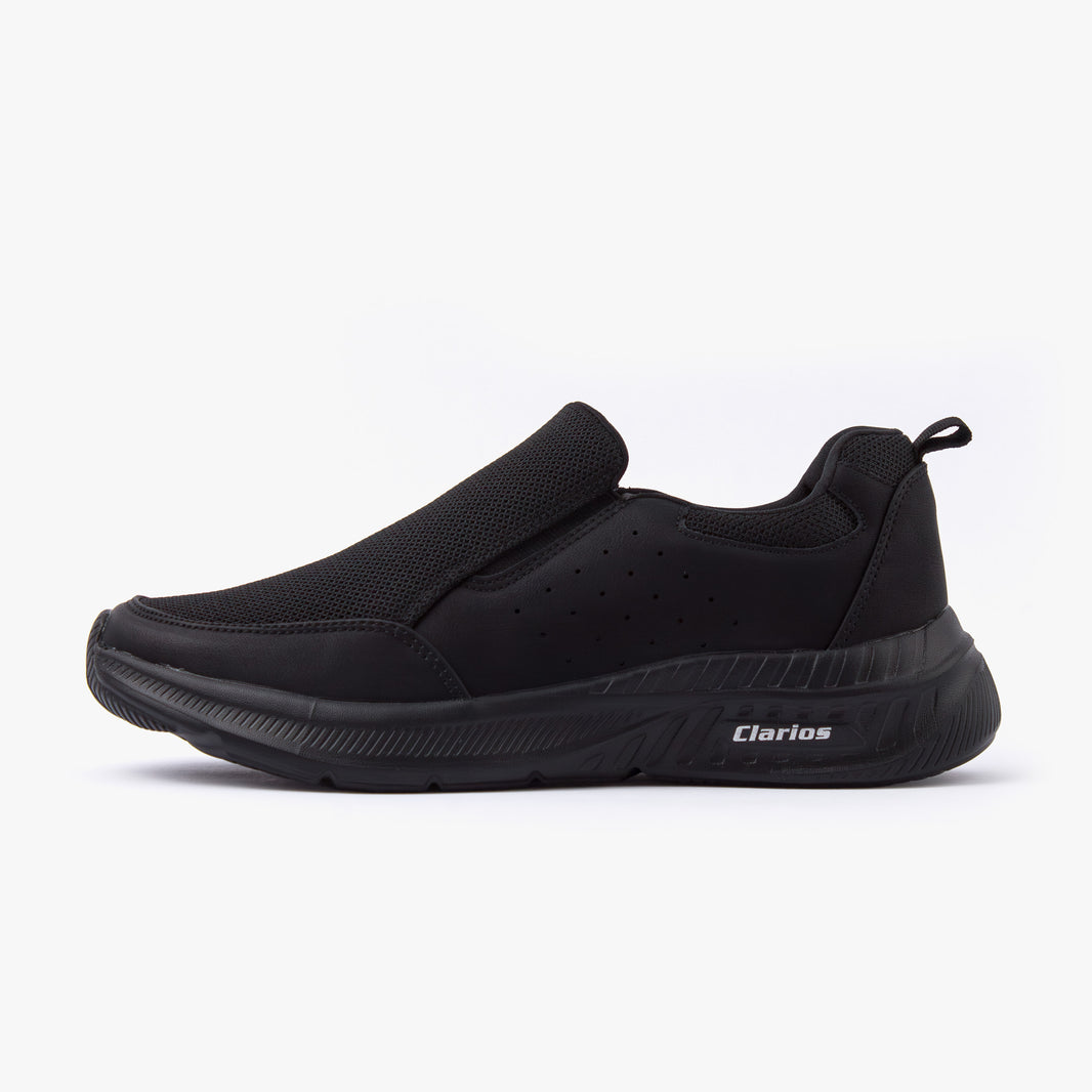 حذاء رياضي رجالي سهل الارتداء (أسود)