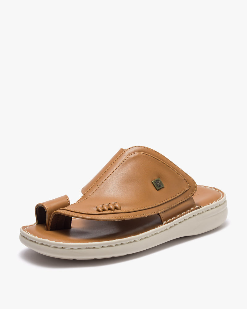 حذاء شرقي طبي خياطة يدوية (جملي&بيج)