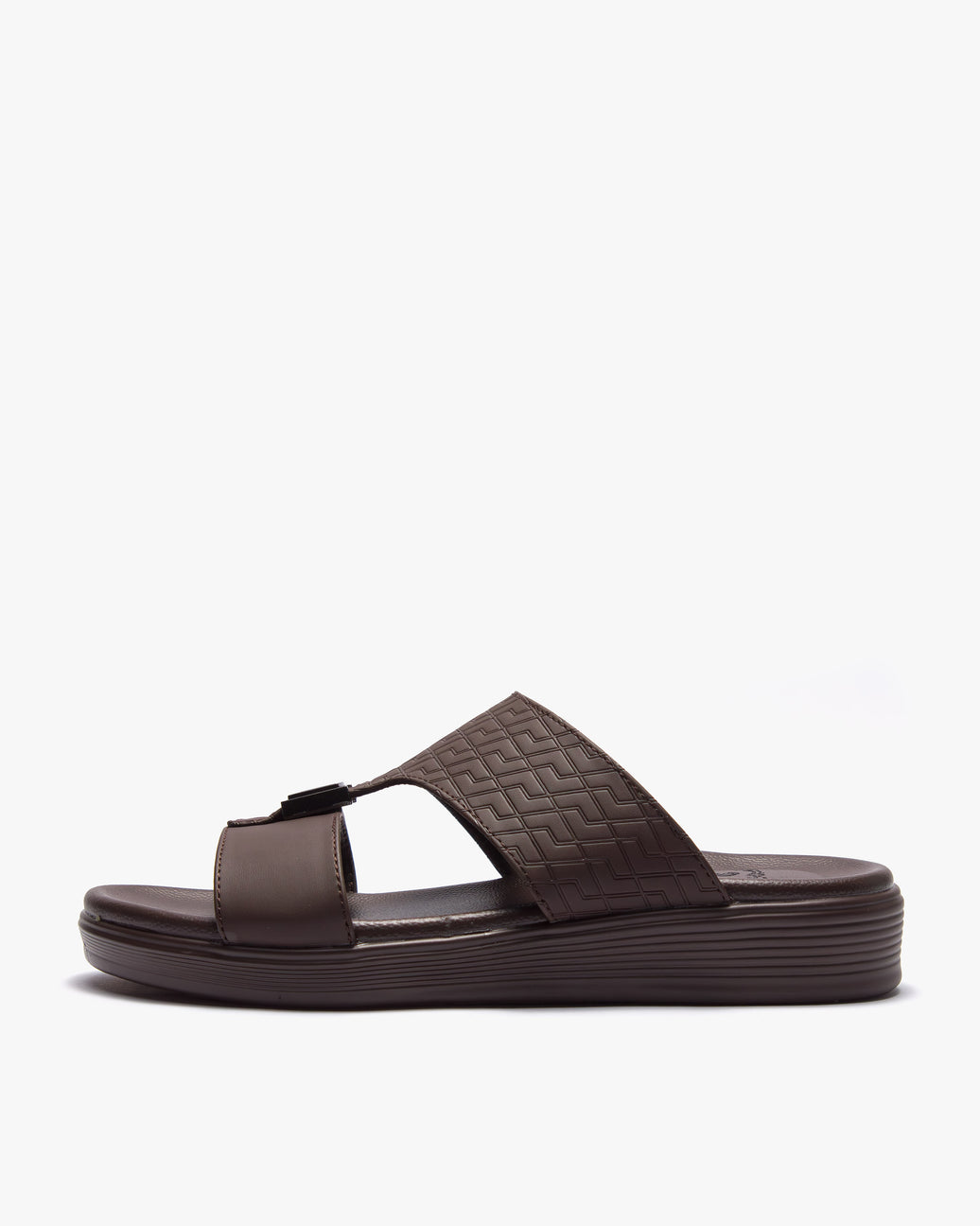 نعال خليجي طبي بنقشة هندسية (بني)