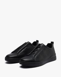 حذاء كاجوال رجالي جلد فاخر(أسود)