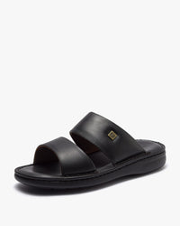 نعال طبي خياطة يدوية (أسود)