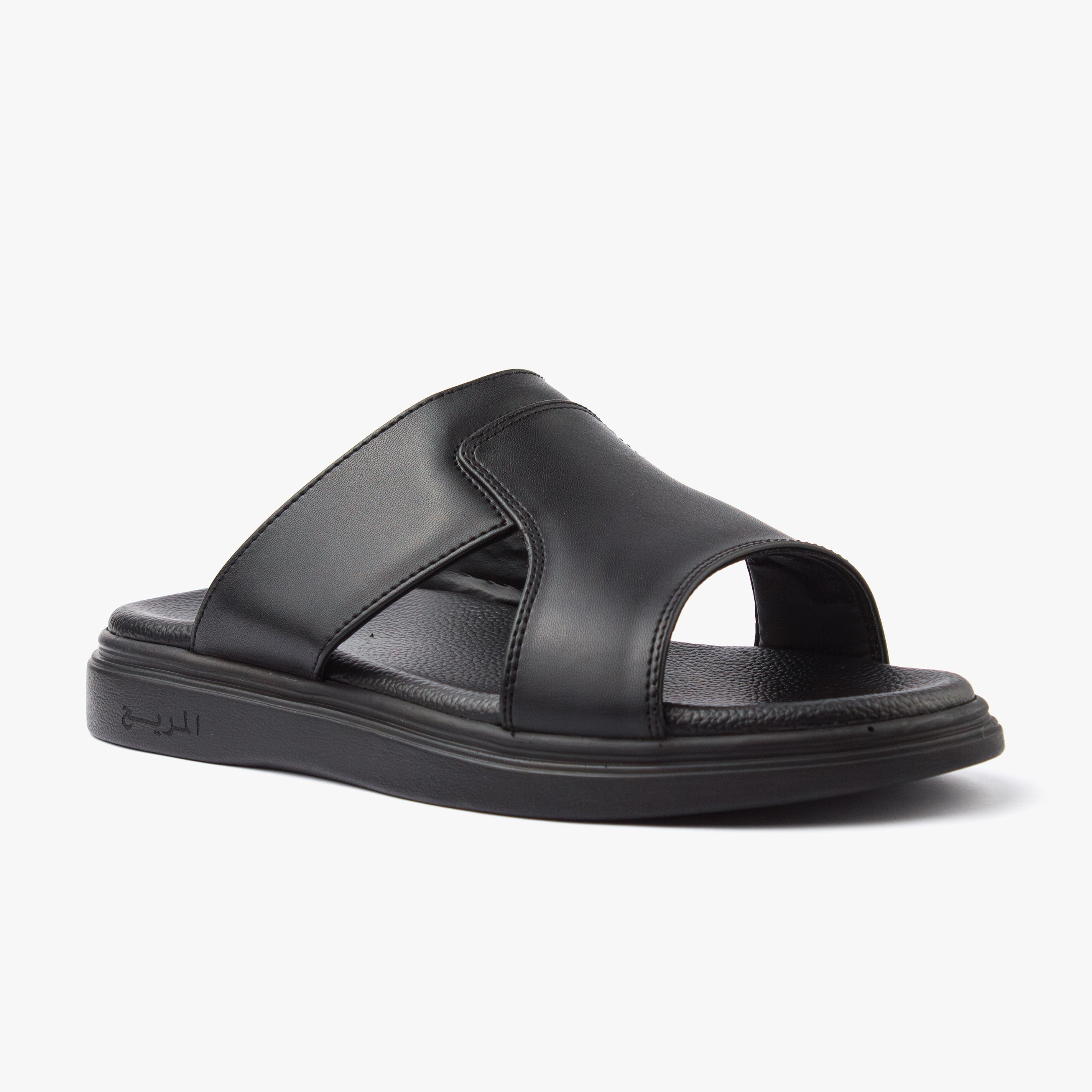 حذاء تركي طبي اصبع مفتوح ( أسود )