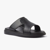 حذاء تركي طبي اصبع مفتوح ( أسود )