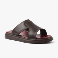 حذاء تركي طبي اصبع مفتوح ( بني )