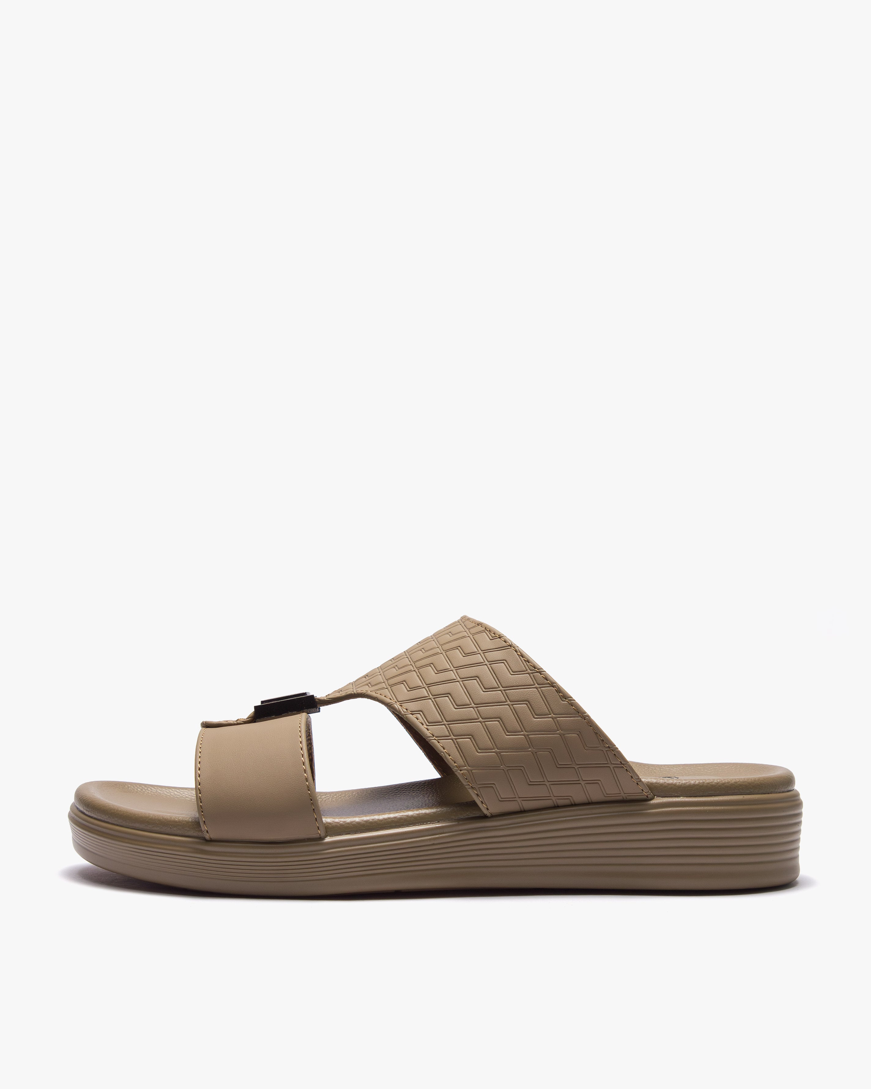 نعال خليجي طبي بنقشة هندسية (بيج)