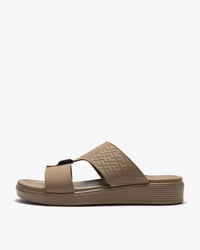 نعال خليجي طبي بنقشة هندسية (بيج)