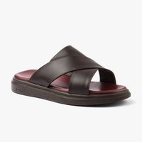 حذاء تركي طبي اصبع مفتوح ( بني )