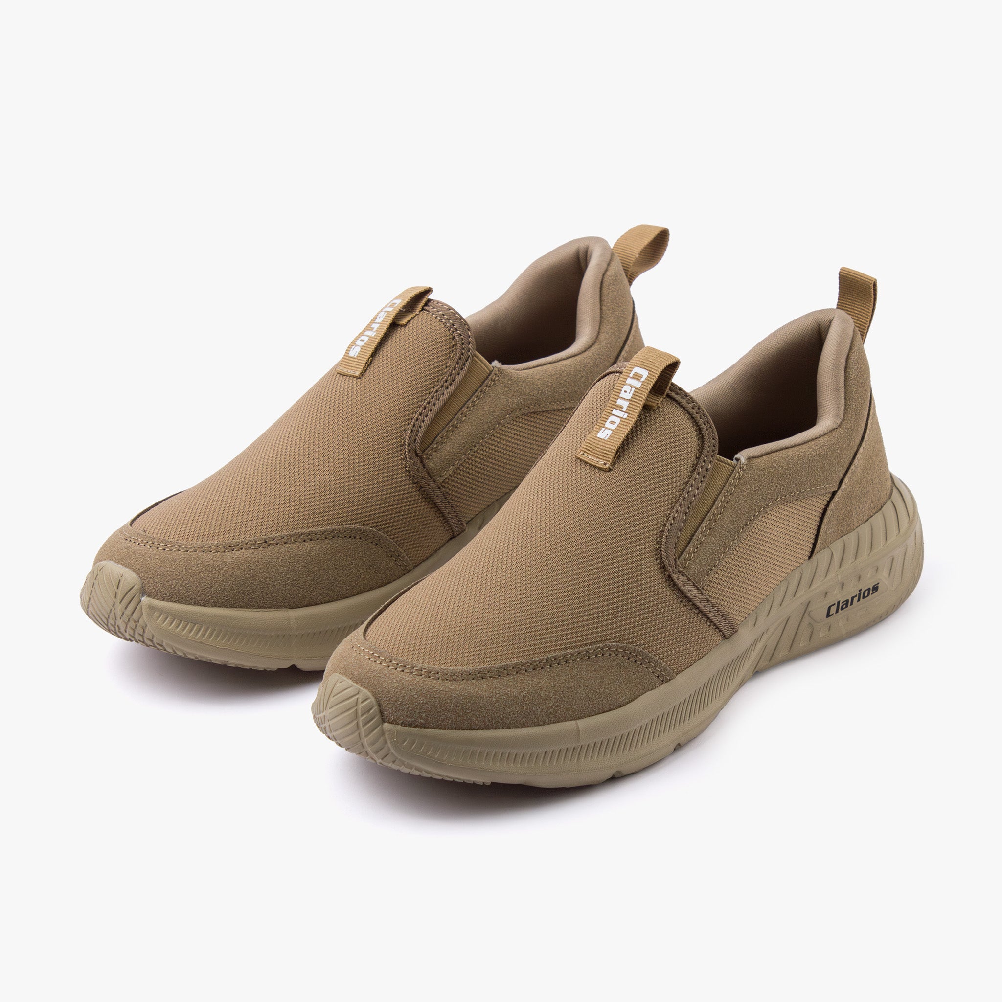 حذاء رياضي رجالي سهل الارتداء (بيج)