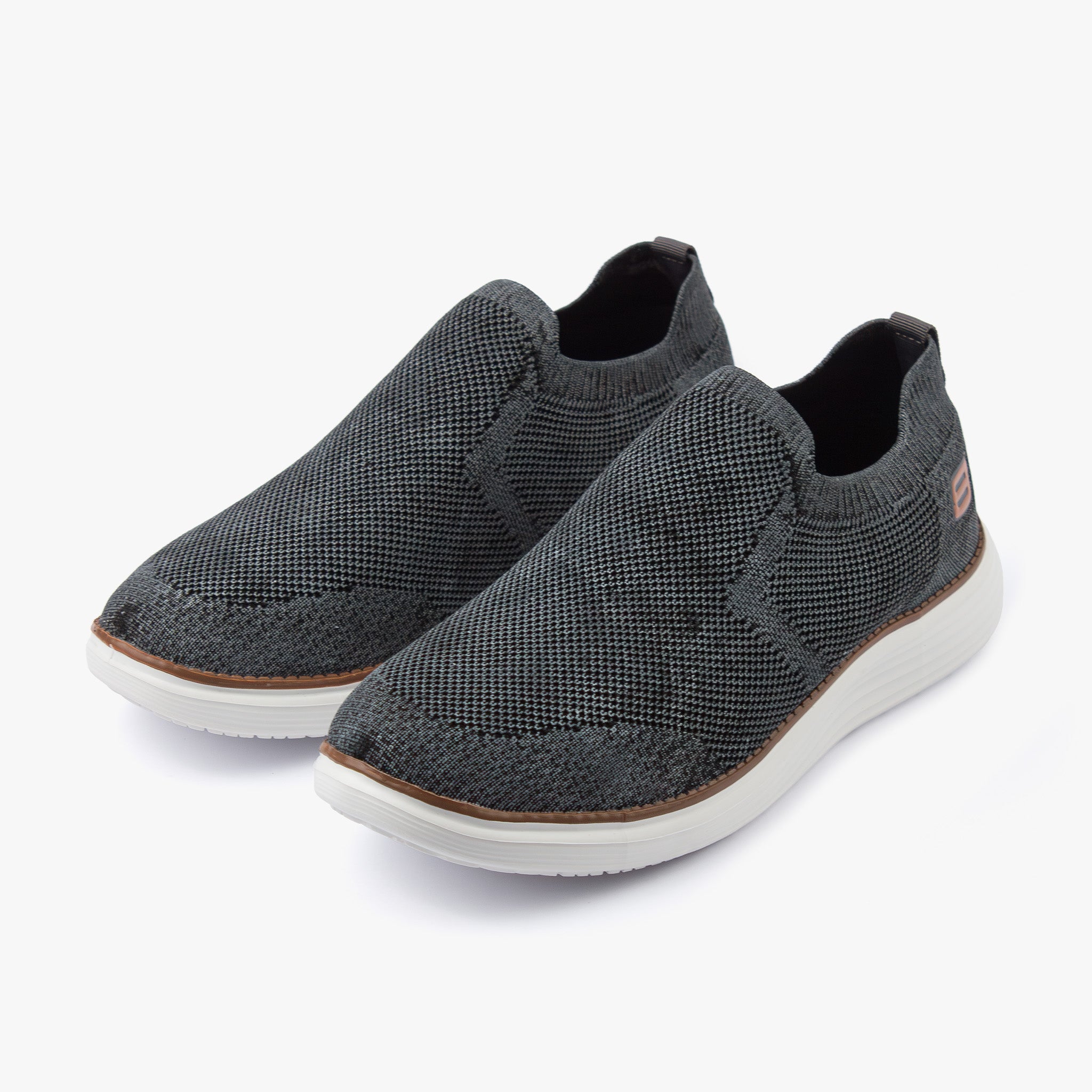 حذاء رياضي رجالي سهل الارتداء (رصاصي غامق)