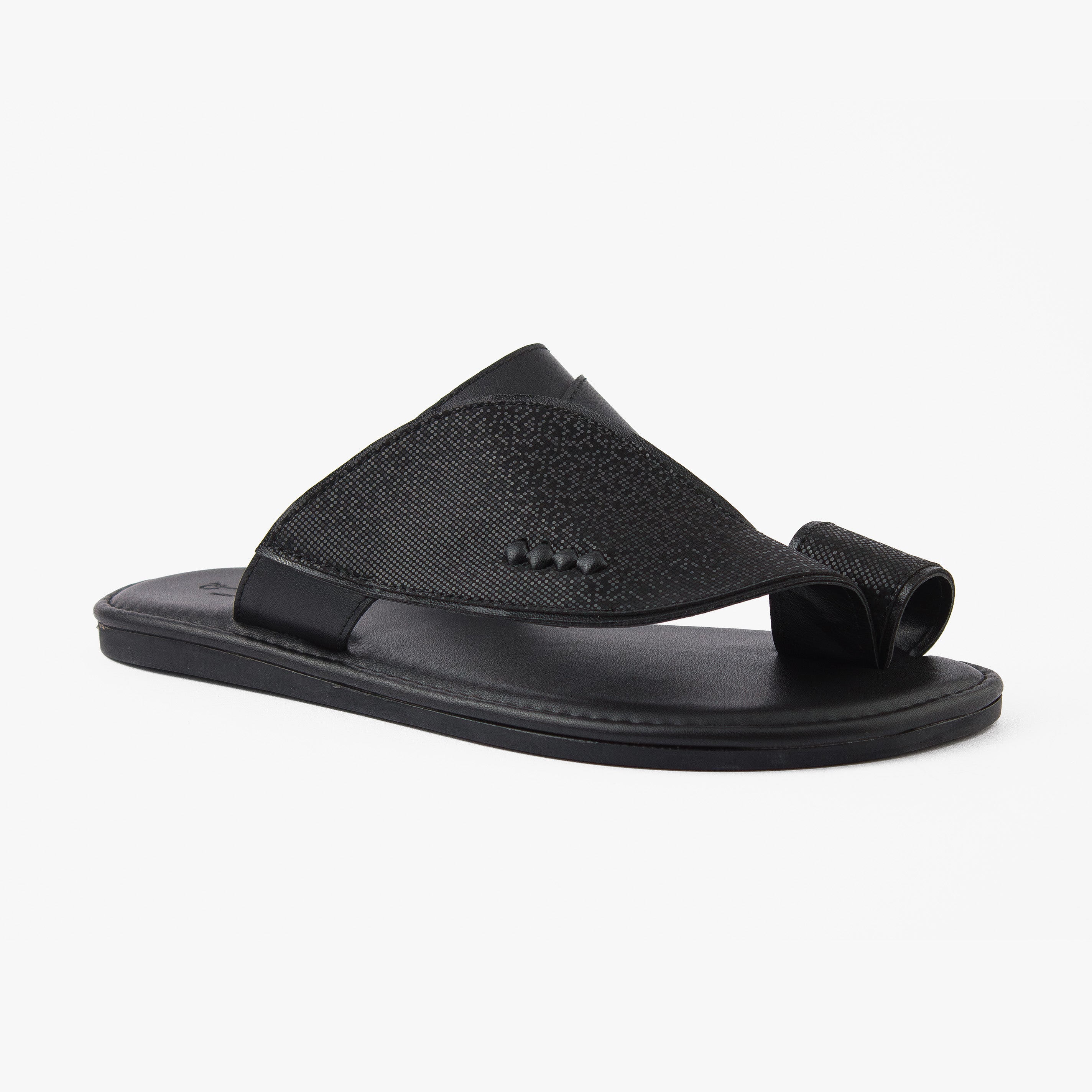 حذاء شرقي تركي منقط نجوم (أسود)