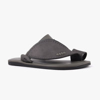 حذاء شرقي تركي جلد (رصاصي)