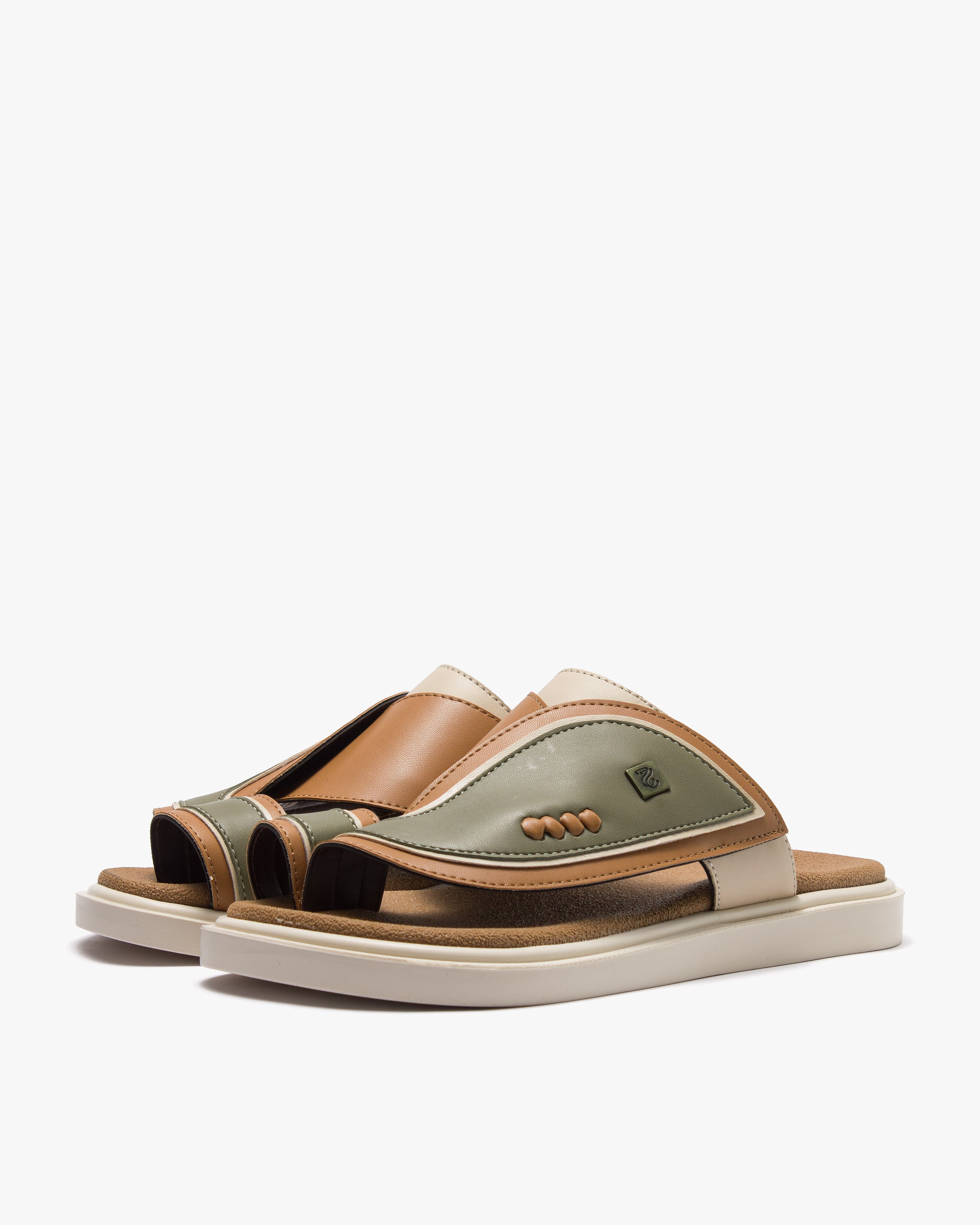 نعال شرقي عصري أنيق (زيتي&جملي)