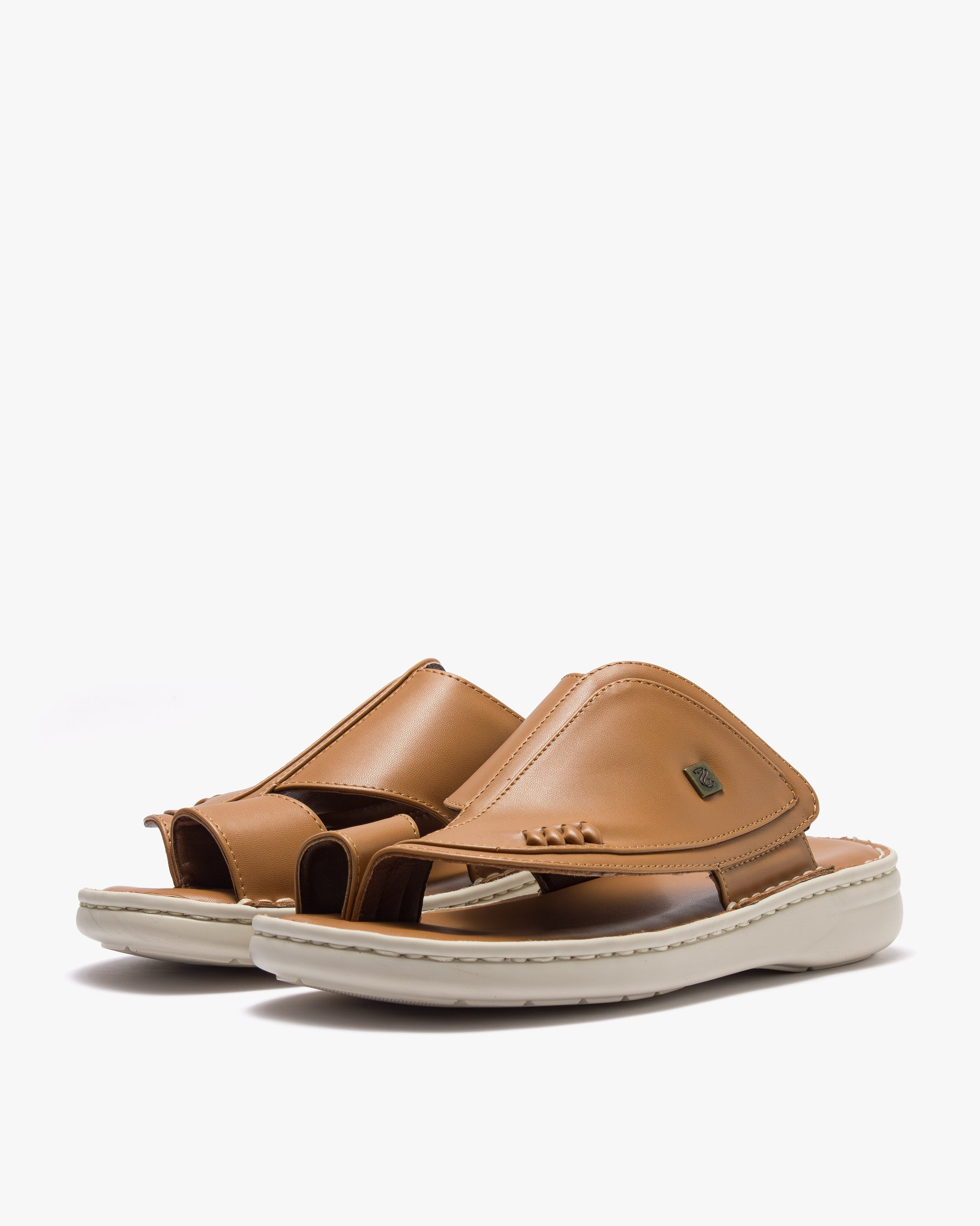 حذاء شرقي طبي خياطة يدوية (جملي&بيج)