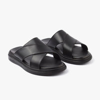 حذاء تركي طبي اصبع مفتوح ( أسود )