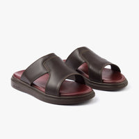 حذاء تركي طبي اصبع مفتوح ( بني )