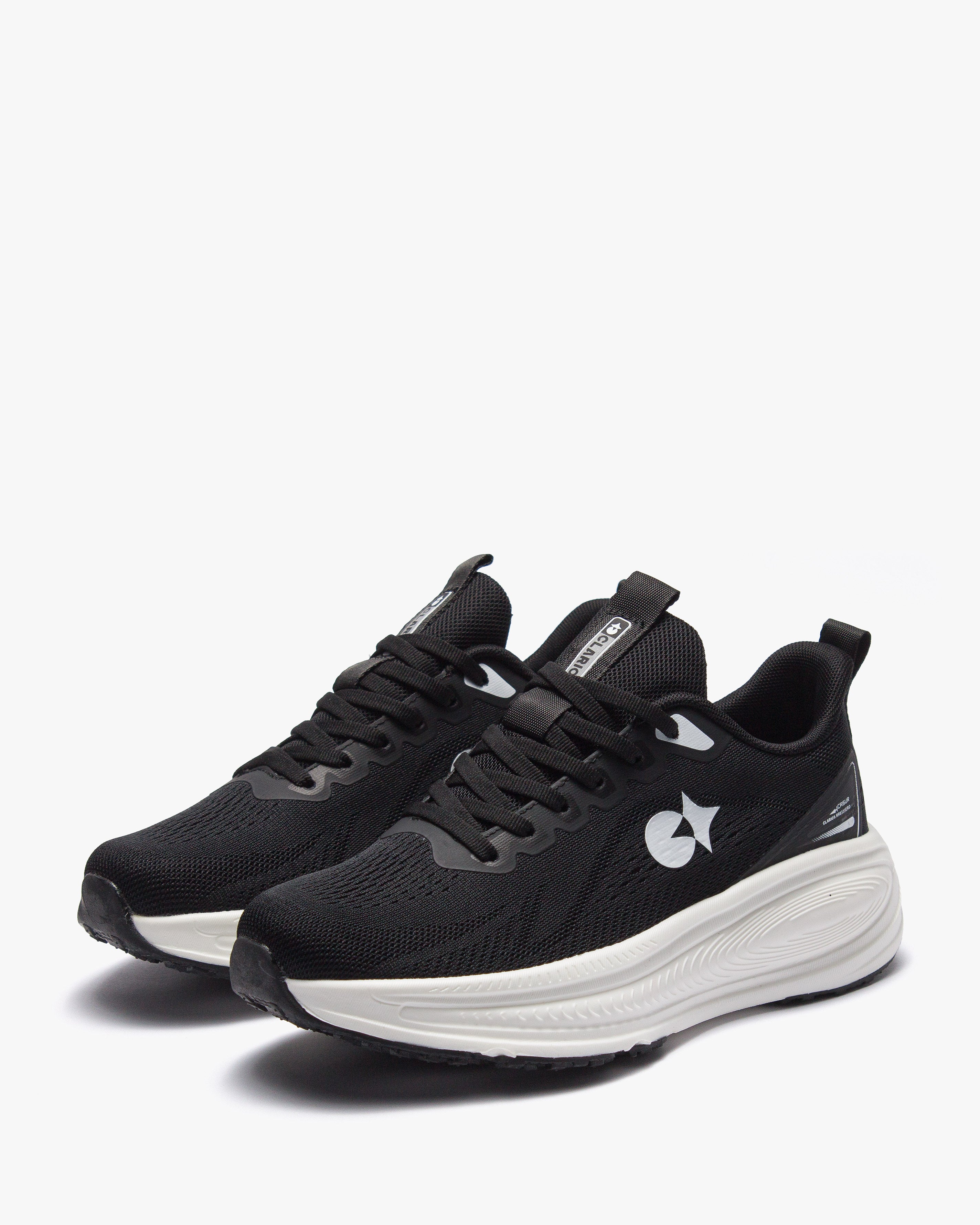 حذاء الأداء الرياضي المتكامل (أسود&أبيض)