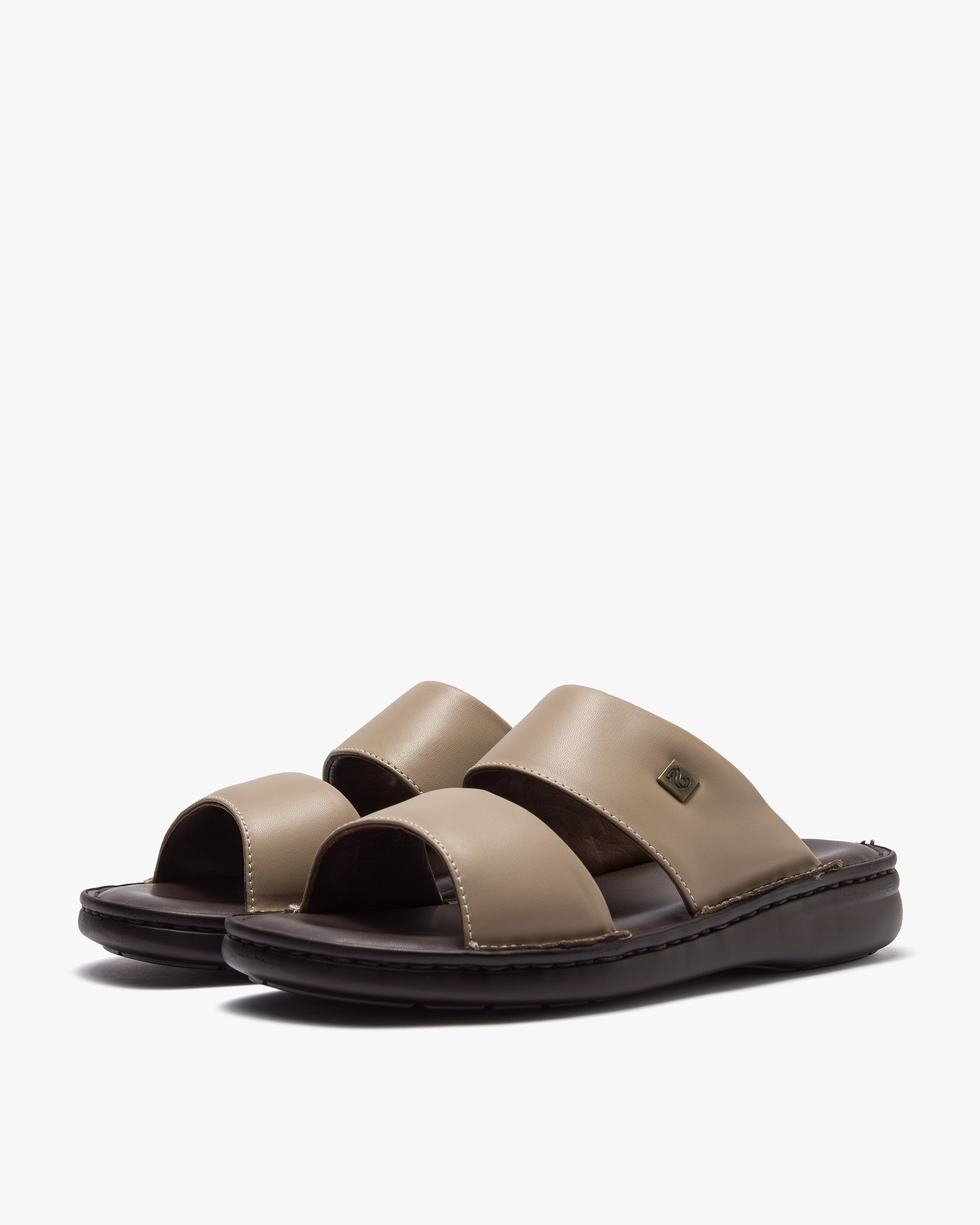 نعال طبي خياطة يدوية (بيج&بني)