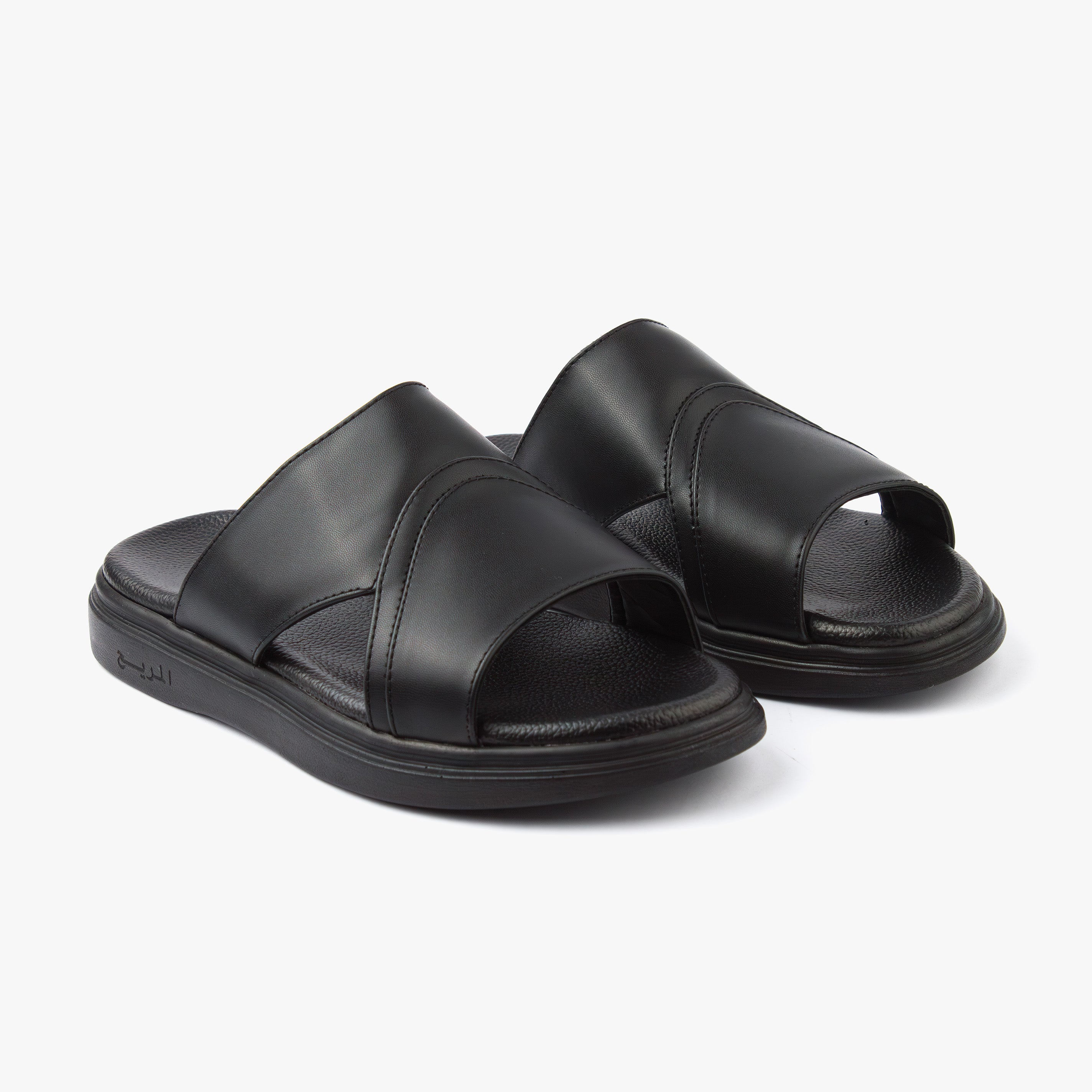 حذاء تركي طبي اصبع مفتوح ( أسود )