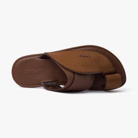 حذاء شرقي تركي منقط نجوم (بني)