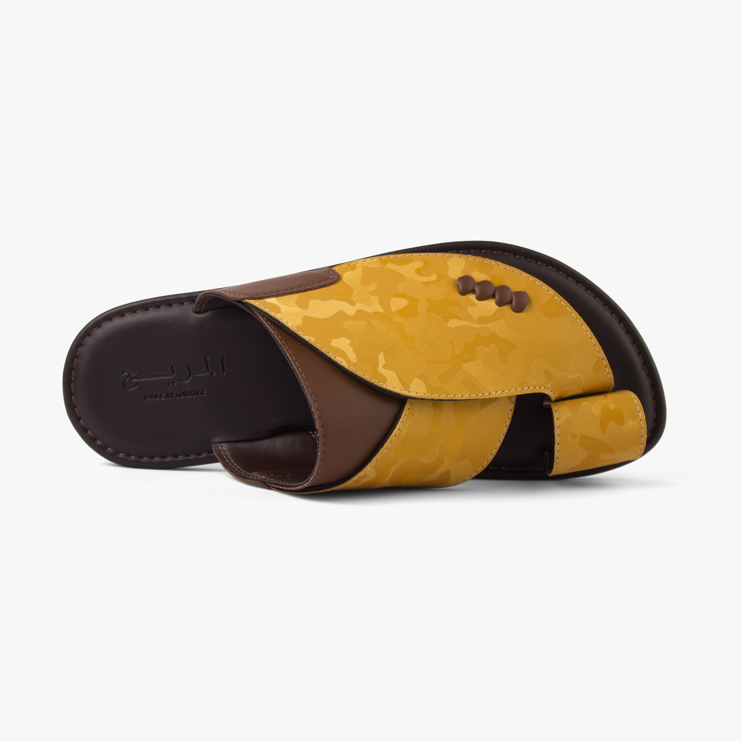 حذاء شرقي تركي تمويهي (أصفر&بني)