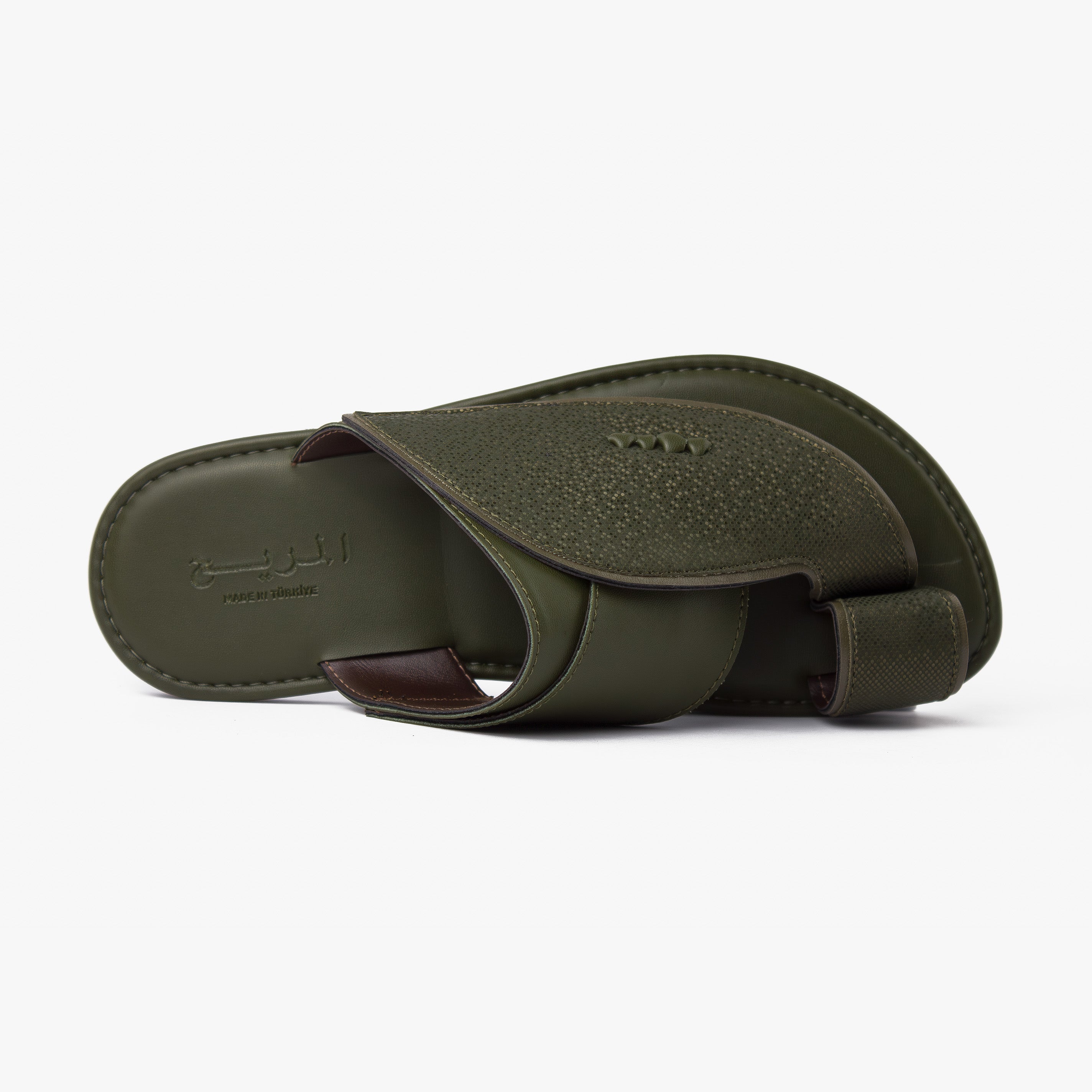 حذاء شرقي تركي منقط نجوم (زيتي)