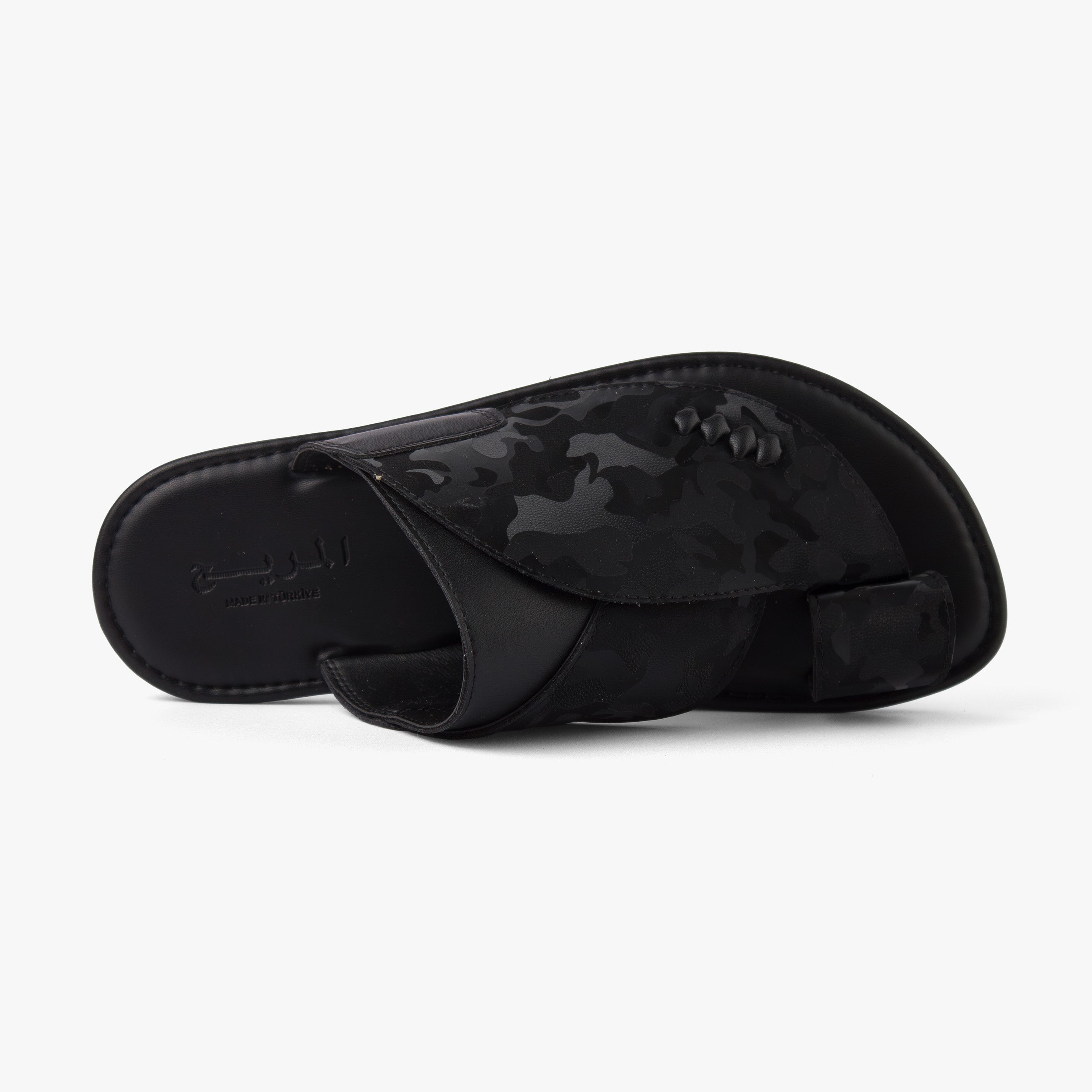 حذاء شرقي تركي تمويهي (أسود)