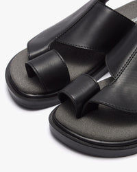 نعال شرقي عصري راقي (أسود&رصاصي)