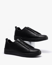 حذاء كاجوال رجالي جلد فاخر(أسود)