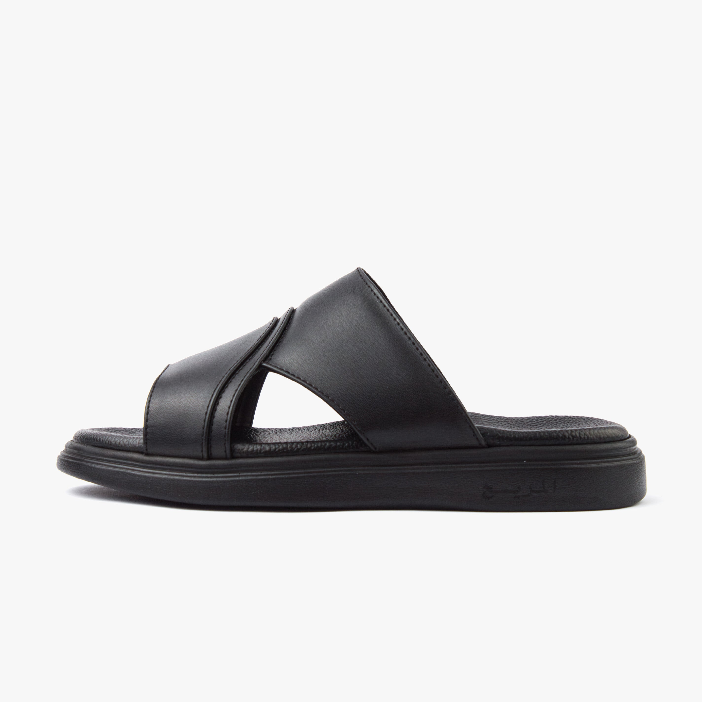 حذاء تركي طبي اصبع مفتوح ( أسود )