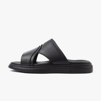 حذاء تركي طبي اصبع مفتوح ( أسود )