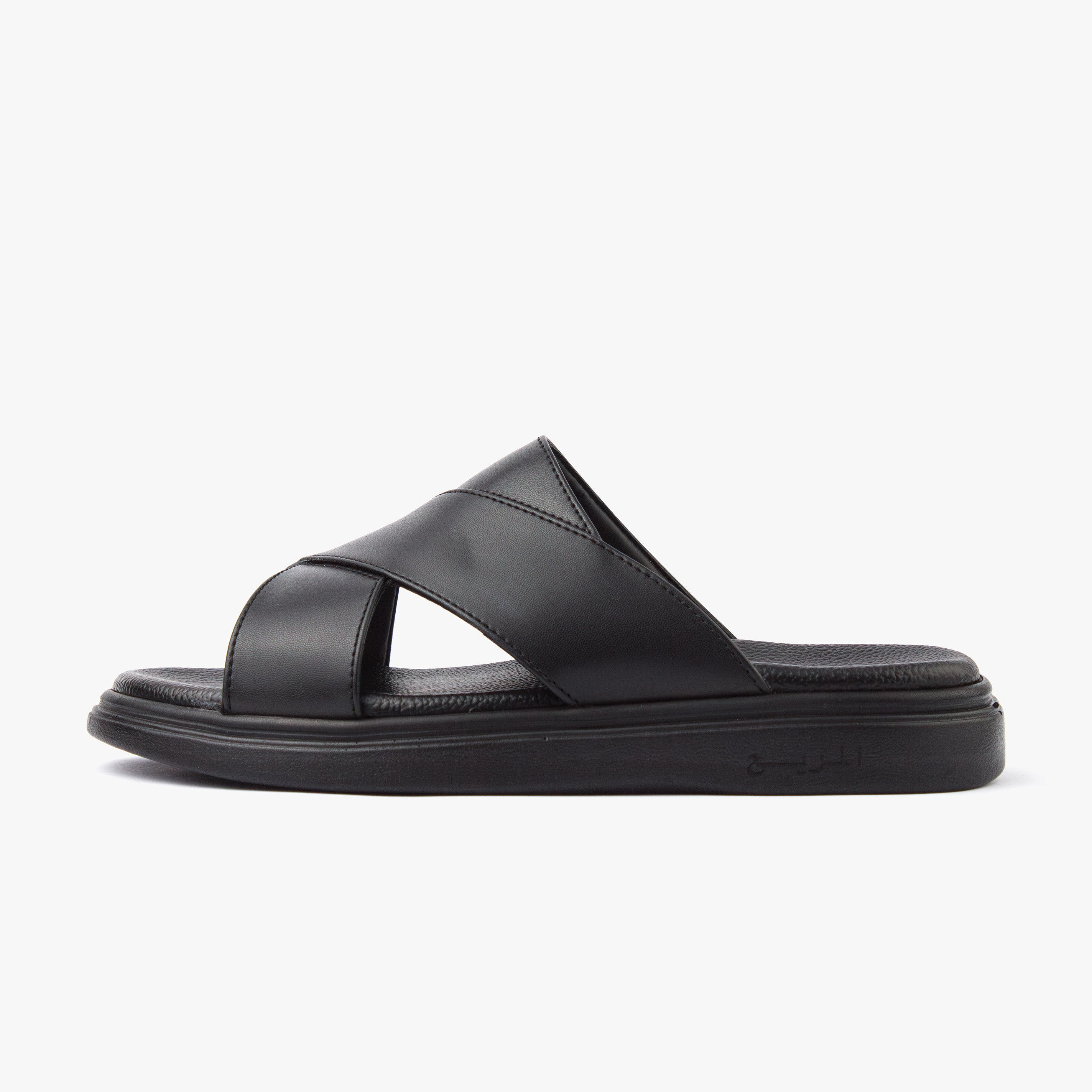 حذاء تركي طبي اصبع مفتوح ( أسود )