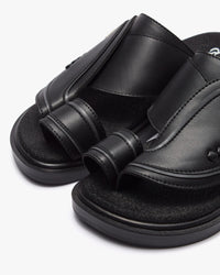 نعال شرقي عصري أنيق (أسود)