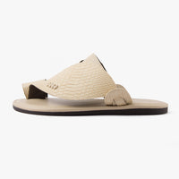 حذاء شرقي تركي شكل جلد الثعبان (بيج)