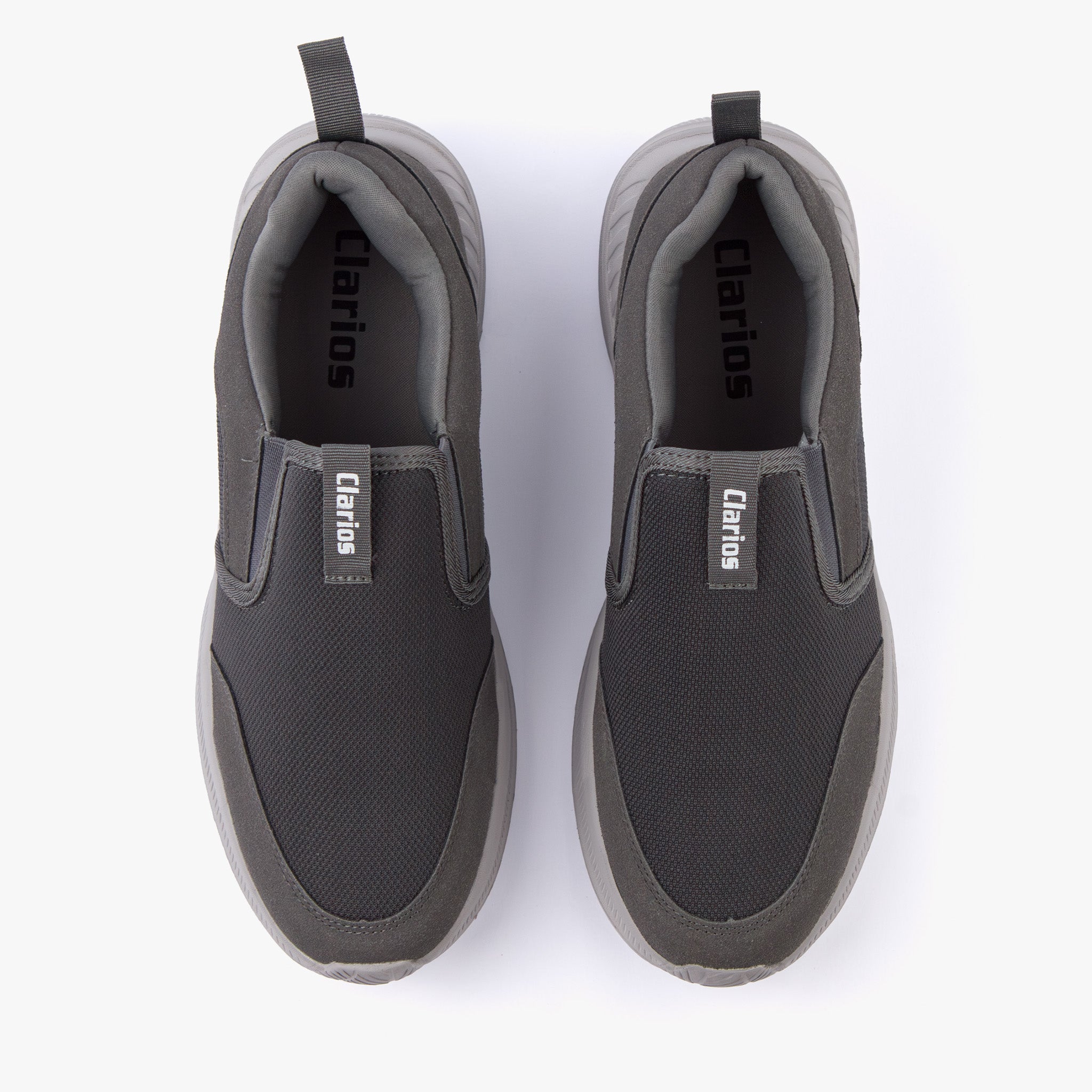 حذاء رياضي رجالي سهل الارتداء (رصاصي)