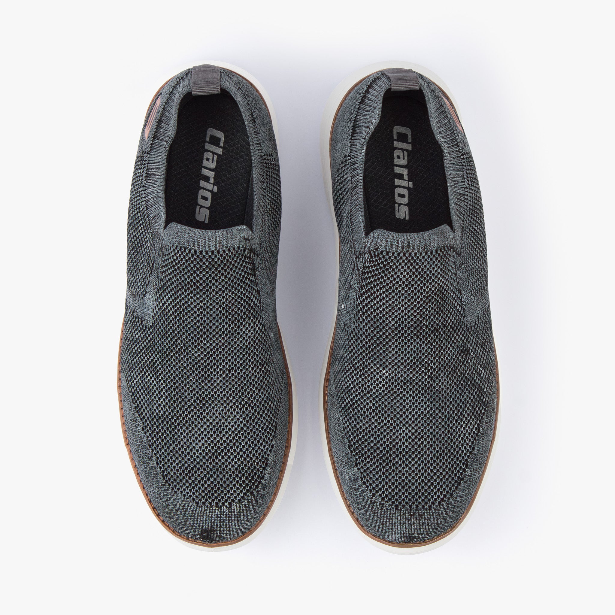 حذاء رياضي رجالي سهل الارتداء (رصاصي غامق)