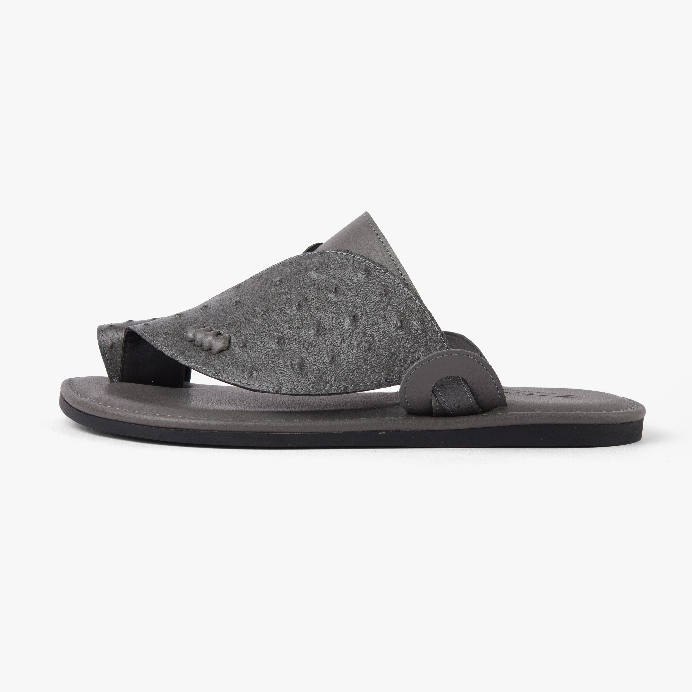 حذاء شرقي تركي شكل جلد التمساح (رصاصي)