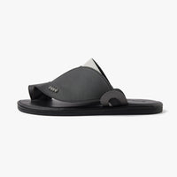 حذاء شرقي تركي جلد فاخر (أسود&رصاصي)