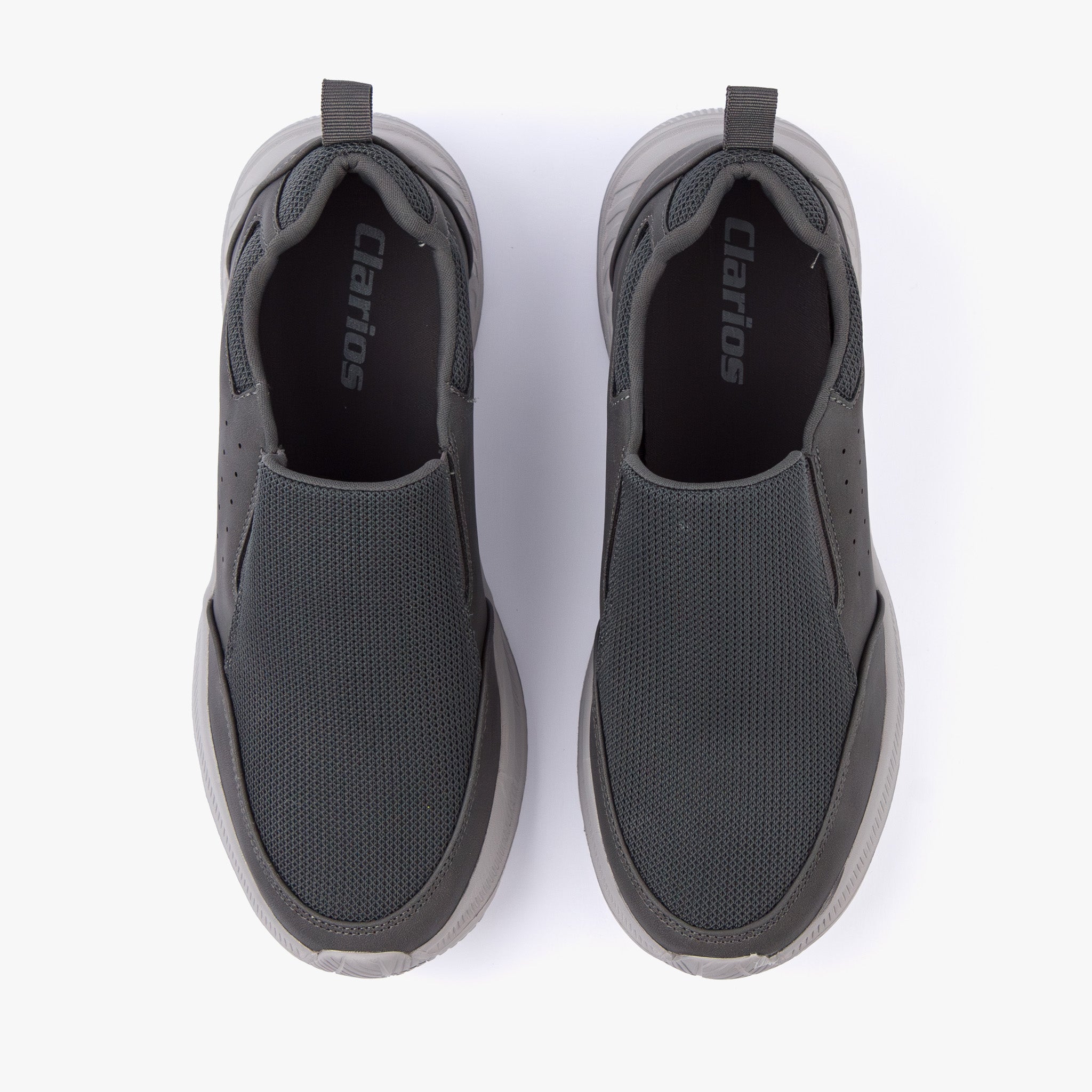 حذاء رياضي رجالي سهل الارتداء (رصاصي)