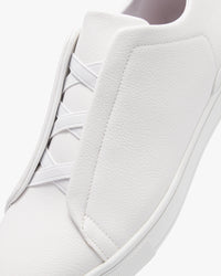 حذاء كاجوال رجالي جلد فاخر (أبيض)