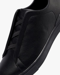 حذاء كاجوال رجالي جلد فاخر(أسود)