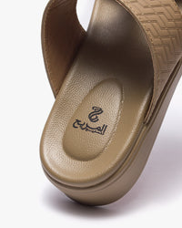 نعال خليجي طبي بنقشة هندسية (بيج)