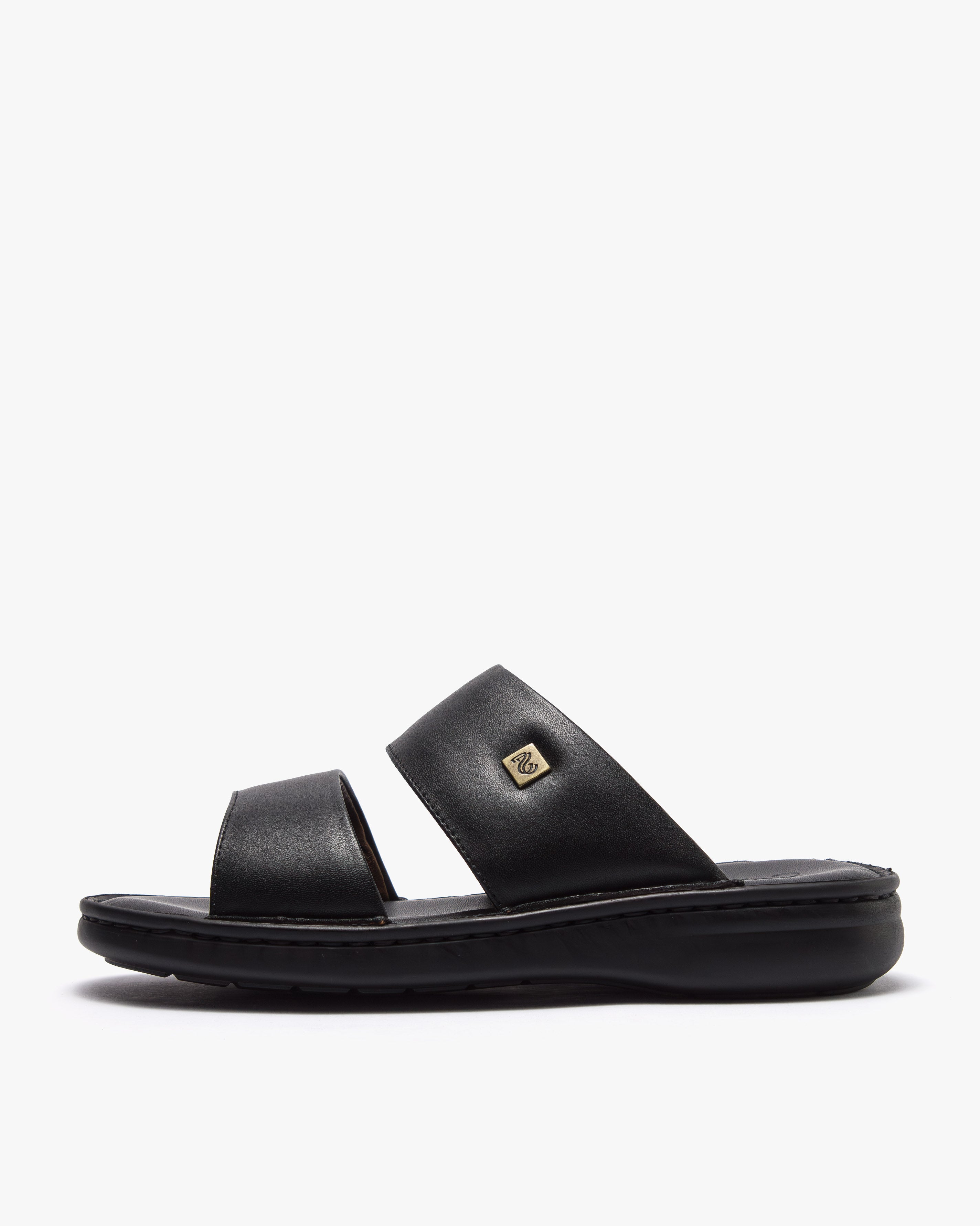 نعال طبي خياطة يدوية (أسود)