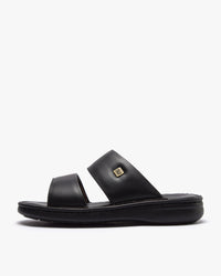 نعال طبي خياطة يدوية (أسود)